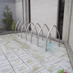 An  interesting discovery during the cycle mapping event, who knew there are  gothic  bike stand at the Back of St. Brendans church !